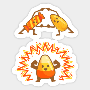 Candy Corn Fusion Subtle Anime Funny Halloween Sticker